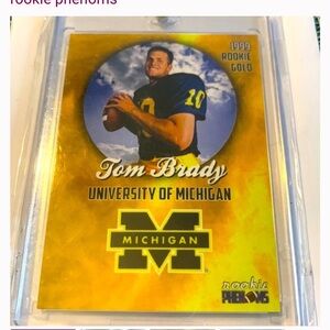 1999 Rookie Gold Tom Brady Card